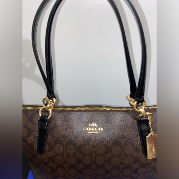 Brand New Vintage Coach Signature Ava Tote Brown Bag - Picture 6 of 8